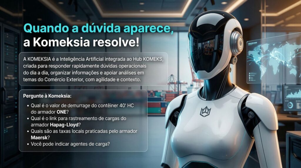 Imagem da Komeksia, ferramenta de inteligência artificial da plataforma Komeks.